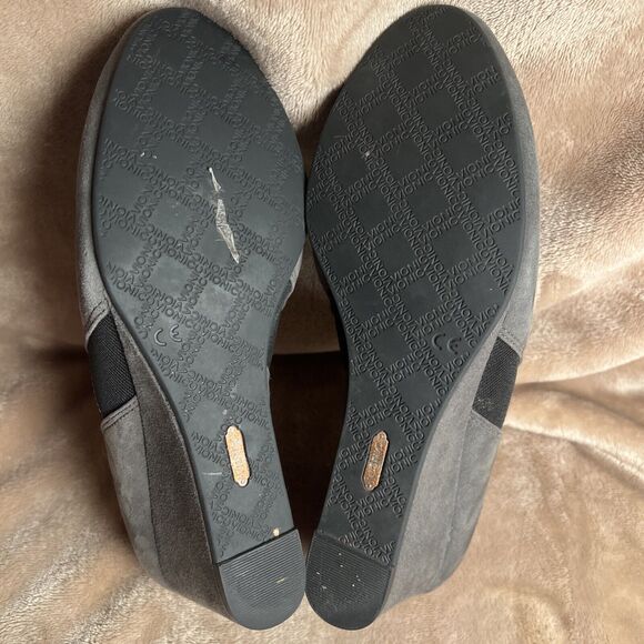 Vionic Elevated Stanton Suede Orthotic Wedge Boot Slate Grey Women's US 8 Nice - Picture 7 of 8